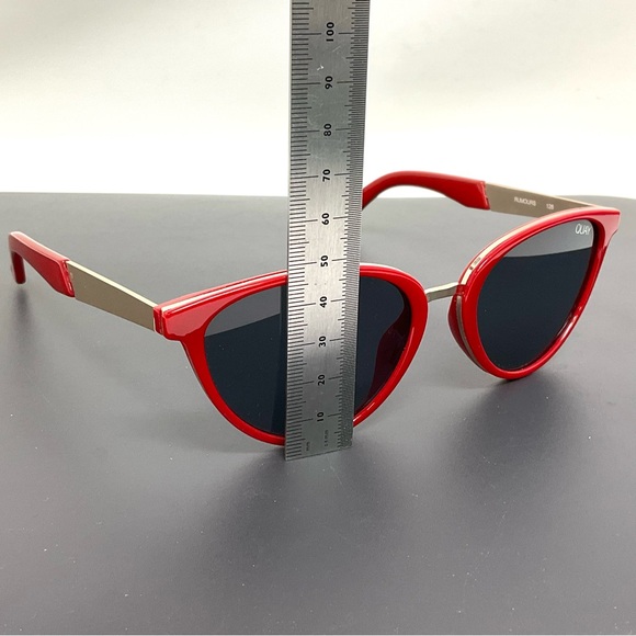 QUAY Australia Rumours Sunglasses in Red/Gold rare main image 12